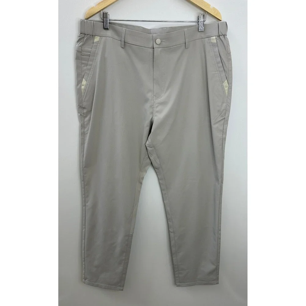 Jack Archer Jetsetter Tech Pants 38 x 30 Stone Golf Travel Performance Stretch - Picture 2 of 8